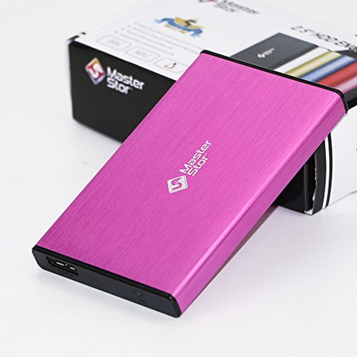 80 GB Draagbare Externe Harde Schijf - USB 3.0 SATA Supersnelle 2,5 Inch voor Laptop - 1 Jaar Garantie - Roze — afbeelding 1