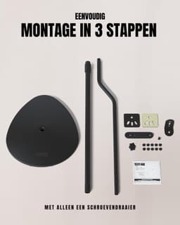 REN® Luidspreker Standaard - Standaard - Luidsprekerstandaard - Zwart - 97cm x 20cm x 97cm — thumbnail 4
