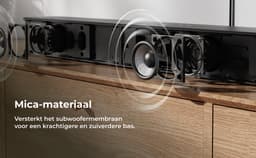ULTIMEA 2.1-kanaals Soundbar met draadloze subwoofer, app-bediening, soundbar voor TV, Bluetooth 6.0, HDMI, optisch, 240 W piekvermogen, Poseidon R3T — thumbnail 4
