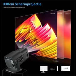 DailySupplies® Mini Beamer - Mini Projector - Mini Beamer Smartphone - Zwart — thumbnail 2