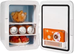 Mini Koelkast - 10 liter Draagbare Koeler/warmer - Huidverzorging Koelkast wit - Mini Fridge - Compacte Koelkast - Lichtgewicht Schoonheid Koelkast - Voor slaapkamer/kantoor/auto/boot/slaapzaal — thumbnail 1