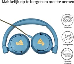 POGS - The Elephant 2 - Bedrade on-ear kinder koptelefoon - Veilige volumebegrenzing - Duurzaam - rBlauw — thumbnail 3
