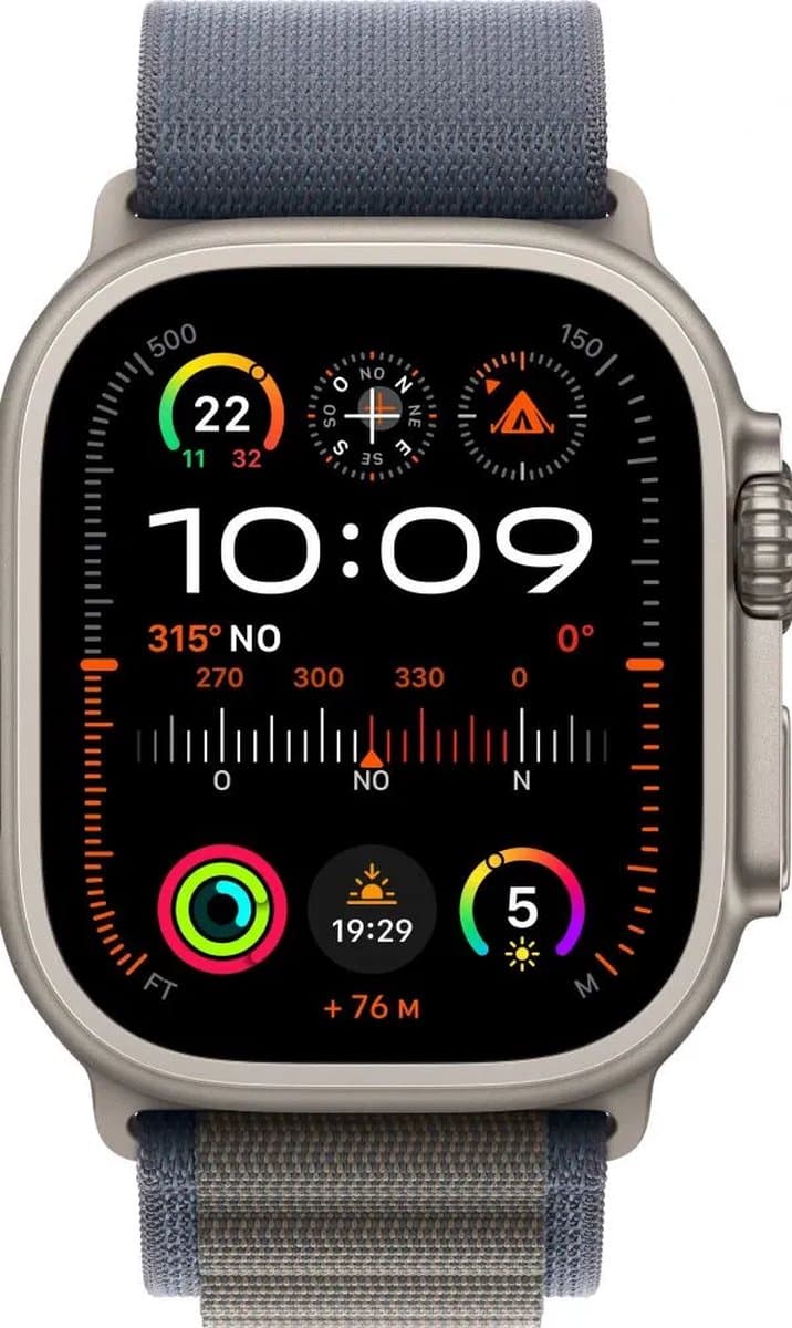 Apple Watch Ultra 2 GPS+Cell. 49mm Titanium Alp.Loop Medium — afbeelding 1