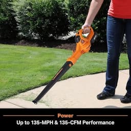 Thuys – Accu Grasmaaier – Elektrisch – Inclusief 2 Accu’s – Grastrimmer – Gratis Bladblazer – Draadloos – 33cm Maaibreedte – 1200W – Oranje — thumbnail 5