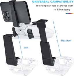 YONO Telefoonhouder geschikt voor Playstation PS5 Controller - Smartphone Klem - Accessoires — thumbnail 5