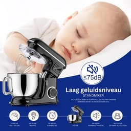 ApexArte® Keukenrobot - Keukenmixer - Deegmachine Zwaar Deeg — thumbnail 4