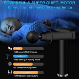 Mrs. Jones Spier Massagepistool - Mini Massagepistool met 32 Instelbare Niveaus - 3500 tpm - 4 Massagekoppen - lcd-scherm - Licht en Draagbaar - voor Pijn en Spierstijfheid . — thumbnail 4