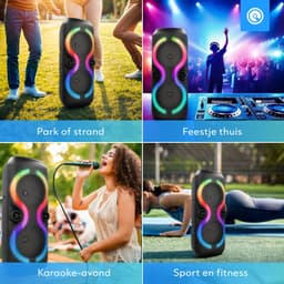 Soundlogic Bluetooth Speaker Draadloos XL - Partybox Met Microfoon - Party Speaker - USB-C - Zwart — thumbnail 3