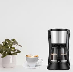 White-label® Koffiezetapparaat met Thermoskan - Koffiemachines - Zwart en Zilver — thumbnail 3