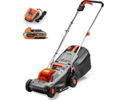 FUXTEC accu grasmaaier 20V FX-E1RM20ECO-SET maaibreedte 30 cm, 30L grasopvangbak, maaihoogte 30-70 mm
