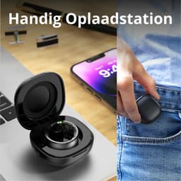 Kuno Ring 1 - Slimme ring - Smart Wearable - Health Ring - Slaap Tracker - Hartslagmeter - Stappenteller - Fitness en Activiteiten Tracker - Calorieen Bijhouden - Geen Abbonement - Waterdicht - voor Mannen en Vrouwen - Zwart - Maat #11 — thumbnail 3