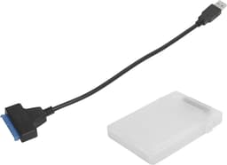 Mrs. Jones Kabel Externe Harde Schijf Ondersteunt HDD-SDD USB3.0 High-speed Lezen Conversiekabel met Beschermdoos - Wit . — thumbnail 3