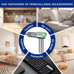 CLVP® Handstofzuiger Draadloos – Snoerloze Kruimelzuiger – Compacte Stofzuiger – Max — thumbnail 5