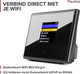 Internet radio tuner - Audizio Turin - Radio tuner met WIFI adapter - Podcast modus - Met afstandsbediening — thumbnail 5