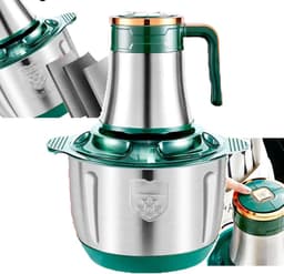 Krachtige Keukenmachine met Vleesmolen (500W) – 5L/6L Roestvrijstalen Kom voor Hakken en Mixen — thumbnail 1