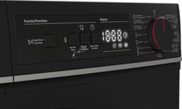 Sharp KDNA8S6BCBE - warmtepomp droger - 8 kg - energie label C - 15 programma's - LED trommelverlichting - links en rechts draaiend - mat zwart — thumbnail 4
