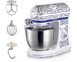 Ariete Capri 1588 - Italiaans design keukenmachine - 5.5 liter - 3 accessoires - 2400 Watt - 7 snelheden