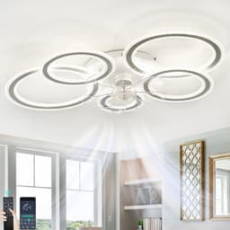 Strakke Plafondventilator met LED Verlichting en Afstandsbediening 86 cm — thumbnail 5