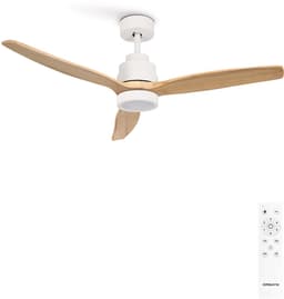 CREATE - Stille plafondventilator van 40 W met technische ABS-bladen, verkrijgbaar in verschillende maten - S - Met licht - Afstandsbediening - WIND STYLANCE — thumbnail 1