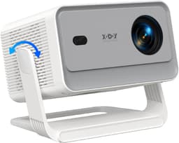 XGODY Mini Pro Beamer – Full HD Projector met Netflix, Android 14, WiFi 6 & Bluetooth 5.4 – 32GB ROM – Autofocus & 4D Keystone – Thuisbioscoop Beamer – Wit — thumbnail 1