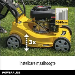 Powerplus benzine grasmaaier - 390 mm Ø en 132 cc, tuintoestel op benzine, met grasopvangsysteem en achteruitworp — thumbnail 5