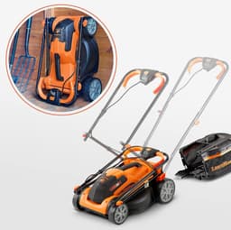 Elektrische Grasmaaier – Accu Grasmaaier – Draadloze Grasmaaier – Lithium-Ion Grasmaaier – Mulchmaaier – 2x 24V 4.0Ah Batterijen – Instelbare Snijhoogte 22-72 mm — thumbnail 4