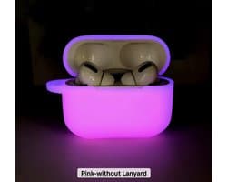 Coverup Hoesje - Geschikt voor AirPods Pro 3 Hoesje - Coverup Siliconen AirPods Case met Sleutelhanger - Pink