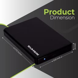 Draagbare Externe Harde Schijf 1 TB - 2,5 inch Externe HDD voor Opslag en Back-up - USB 2.0 - Compatibel met PC, Laptop, Mac en Chromebook (Zwart) — thumbnail 4