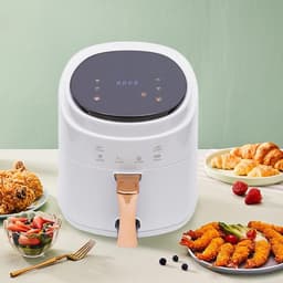 DYNA® Mini Airfryer - Airfryer - Heteluchtfriteuse - Compact - Wit - ‎26cm x 25cm x 30cm — thumbnail 2