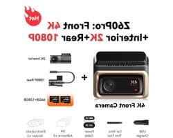 3-kanaals Dashcam – Auto Camera – Videorecorder – Beeldrecorder – 4K Recorder – Sony STARVIS Sensor – 5GHz WiFi & ADAS Veiligheidswaarschuwingen