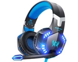 KOTION EACH G2000 Gaming Headset - Zwart/Blauw - Geschikt voor PS5, Xbox Series X, Windows & Switch