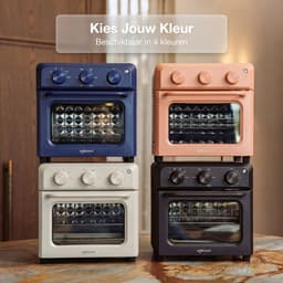 Safecourt 6-in-1 Airfyer oven - 100% PFAS-vrij - 6 programma’s - 80 tot 230 graden - Airfryer, bakken, roosteren, toasten, grillen & opwarmen - Beige — thumbnail 2