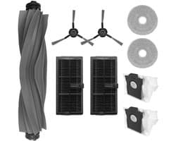 stofzuiger met zak - Accessoireset - geschikt voor Dreame - L10s Ultra Gen 2/L10s Pro - 1x rolborstel - 2 x stofzak - 2 x dweildoek - 2x zijborstels - 2 x filters - 9stuks