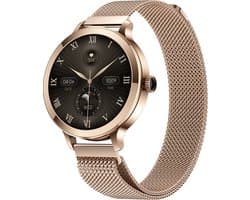 Evy24 Smartwatch Dames 38mm - Horloge Dames met AMOLED Display - Sporthorloge met Stappenteller - Hartslagmeter - Saturatiemeter - Bloeddrukmeter - Smartwatch Android en iPhone
