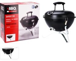 BBQ bolvorm 37 cm, zwart