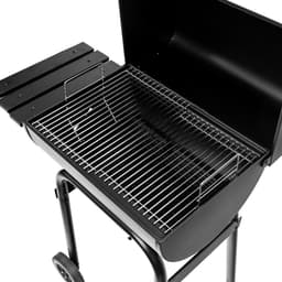 Mega-M Classic - Houtskoolbarbecue - Met deksel - Verchroomd grillrooster - Verrijdbaar ontwerp — thumbnail 5