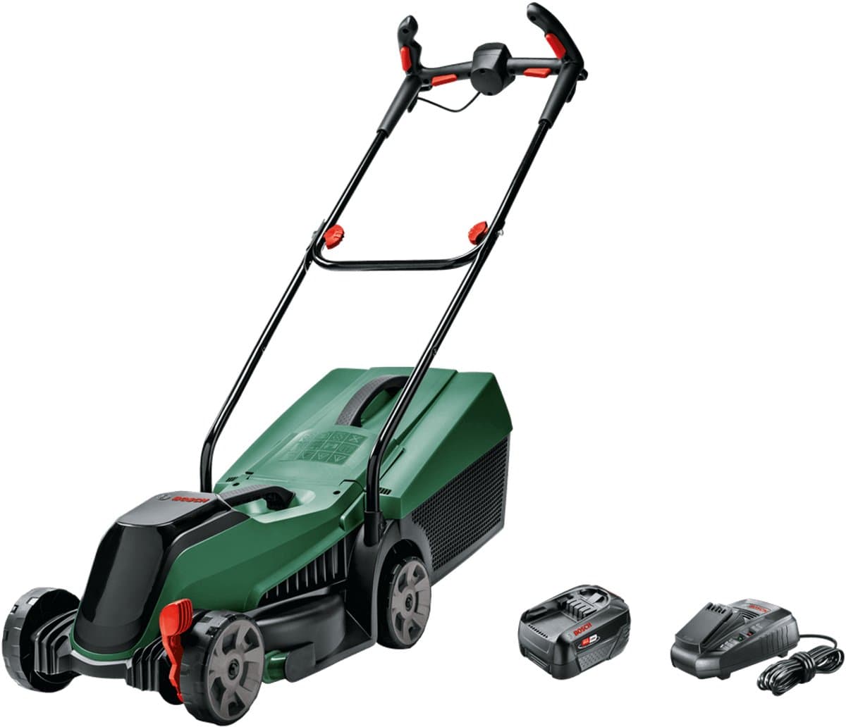 Bosch CityMower 18V-32-300 Accu grasmaaier - Met 18 V - 5Ah accu en lader - Maaibreedte: 32 cm — afbeelding 1