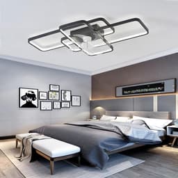 Moderne LED Plafondventilator met Verlichting - Dimbaar - Stille Zomer Ventilator met Afstandsbediening en App Besturing — thumbnail 5