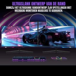 REN® Gaming Monitor 240hz - Gaming Monitor - Zwart - ‎18cm x 62cm x 45cm — thumbnail 4