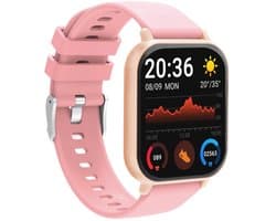 Denver Smartwatch - Android iOS - Notificaties - Sporthorloge - Hartslagmeter - Saturatiemeter - Slaapmonitor - SWC176RO - Roze