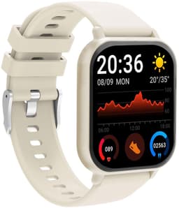 Denver Smartwatch - Android iOS - Notificaties - Sporthorloge - Hartslagmeter - Saturatiemeter - Slaapmonitor - SWC176BE - Beige — thumbnail 1