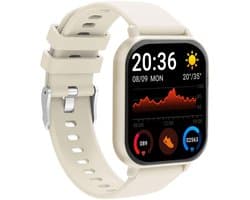 Denver Smartwatch - Android iOS - Notificaties - Sporthorloge - Hartslagmeter - Saturatiemeter - Slaapmonitor - SWC176BE - Beige