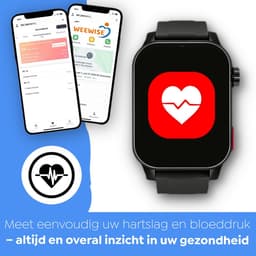 Weewise WS81 - GPS-horloge voor senioren - Valdetectie - SOS knop - GPS Tracker - GPS Horloge Ouderen - Alarm Horloge - SOS Horloge - Valdetectie - Alzheimer - Dementie - Alarmknop - Videobellen - Inclusief Simkaart & App — thumbnail 2