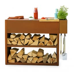 Barbecook Nestor Buddy - Buitenkeuken - Grilltafel - Cortenstaal - 112x55x90cm — thumbnail 1