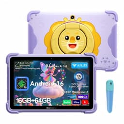 Blackview LINK 1 Kids - Tablet - 16GB RAM - 64GB ROM - 8.68 inch - 5000mAh - Android 16 - Met pen - Beschermhoes - Paars — thumbnail 1