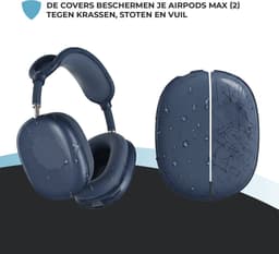 Shieldcase TPU Cover bescherming geschikt voor Airpods Max 1/2 - Schokbestending - Beschermhoes voor koptelefoon - Donkerblauw — thumbnail 2