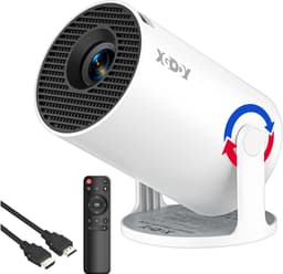 XGODY Gimbal 3 New Mini Beamer Editie 2026 - Projector - 4K Support - Geschikt voor IOS en Android - Android 14 - Draagbaar - Thuisbioscoop - Wit — thumbnail 1