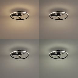 QAZQA steer - Dimbare LED Stille Plafondventilator met Verlichting | Lamp en Afstandsbediening - 1 lichts - Ø 76 cm - - Woonkamer | Slaapkamer — thumbnail 4