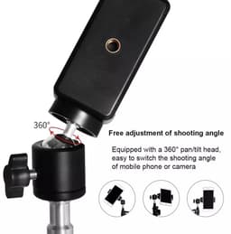 Microfoon Standaard - Telefoon standaard - webcam standaard - Microfoon Arm - Mic Stand - Microfoon Arm - Microfoon Statief - Boom Arm - Podcast - Standaard – Tafelklem - Statiefbevestiging voor uw webcam, Telefoon, Tablet, Ringlamp, spiegel of Micro — thumbnail 2