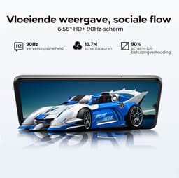 DOOGEE Note 56 Pro - Smartphone - 32GB RAM + 128GB ROM(2TB/TF) - Gemini AI - Android 16 - 6150mAh - 6,56 inch HD + 90Hz - 4G Dual SIM - Gemini AI - OTG - NFC - Face ID - GPS - Natuurlijke — thumbnail 3